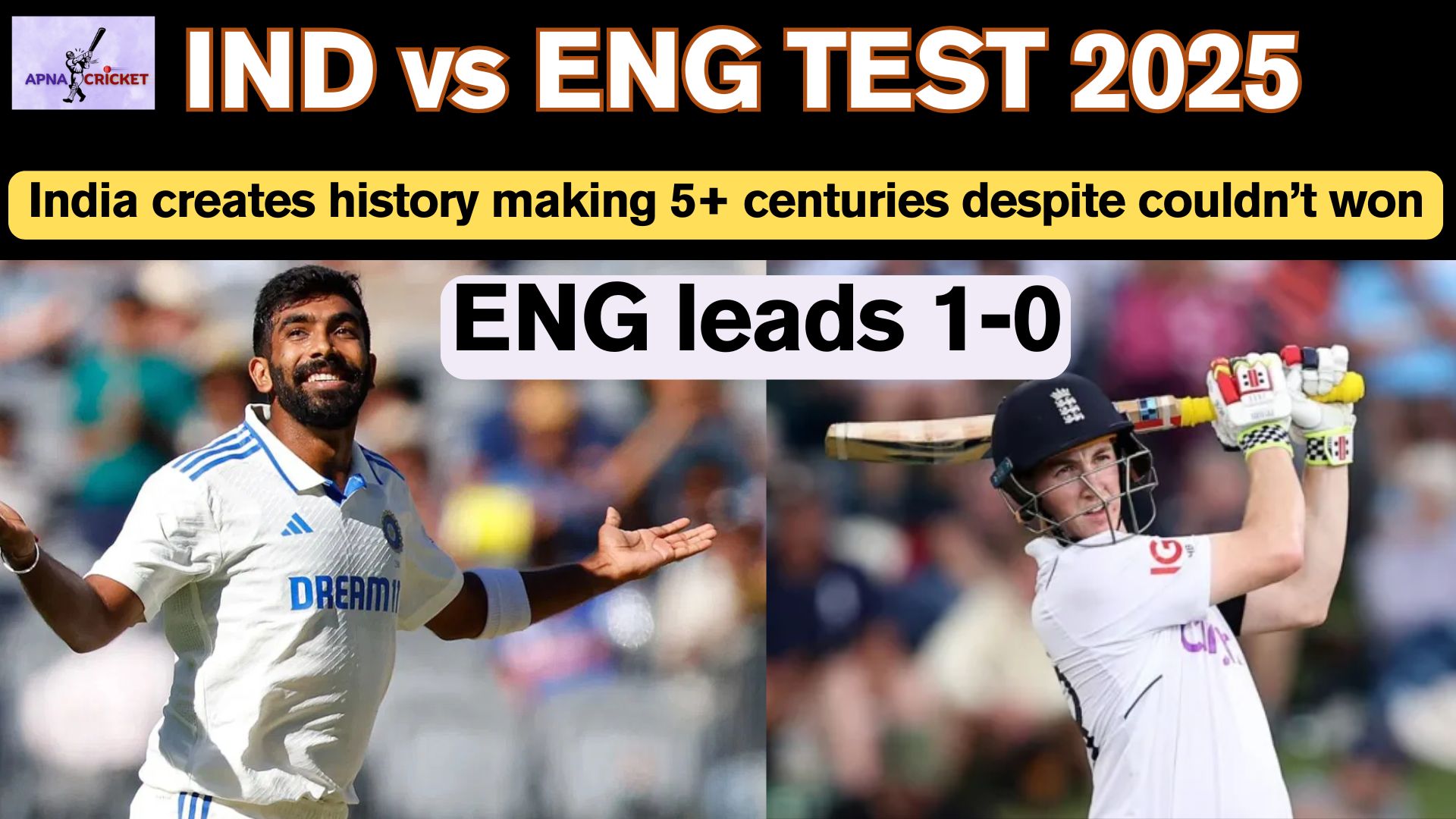 Ind vs Eng Test series 2025